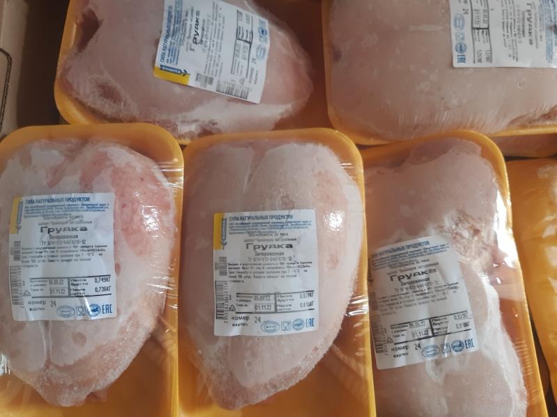 Замороженная куриная Грудка ЦБ в лотке «СИТНО» купить оптом в Москве по ценам производителя
