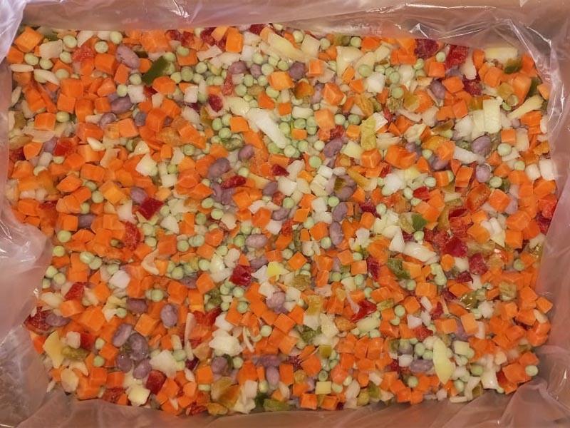 Овощная смесь гарнир с красной фасолью замороженная купить дёшево мелким оптом по цене производителя