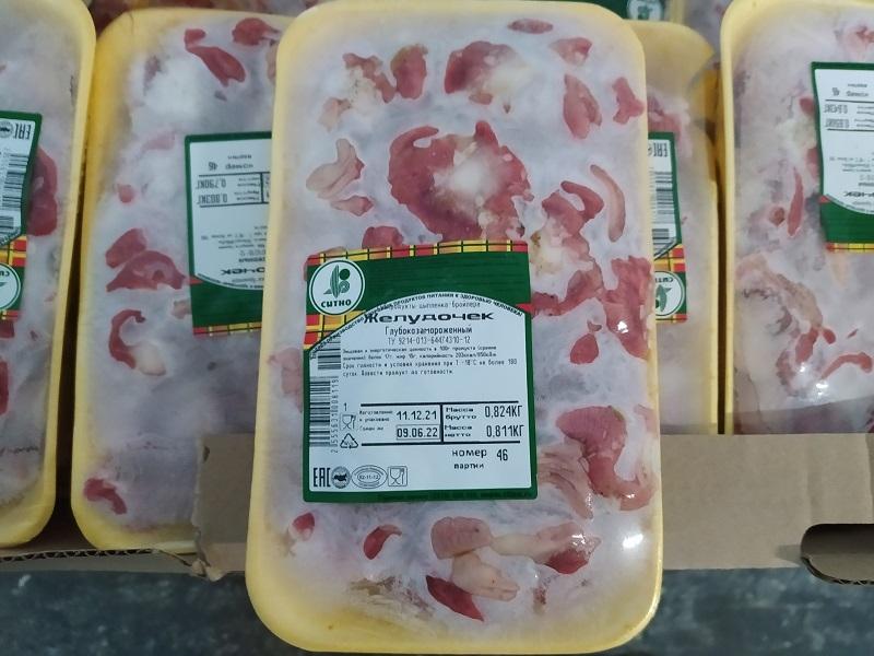 Замороженные куриные желудки ЦБ (цыпленка-бройлера) от производителя «СИТНО» купить оптом в Москве