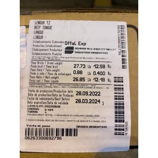 Замороженный говяжий язык от производителя Offal Аргентина купить оптом по привлекательной цене