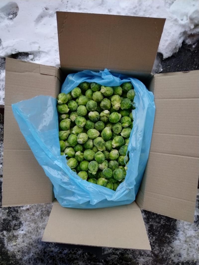 Весовая замороженная брюссельская капуста купить овощи мелким оптом в Москве по цене производителя