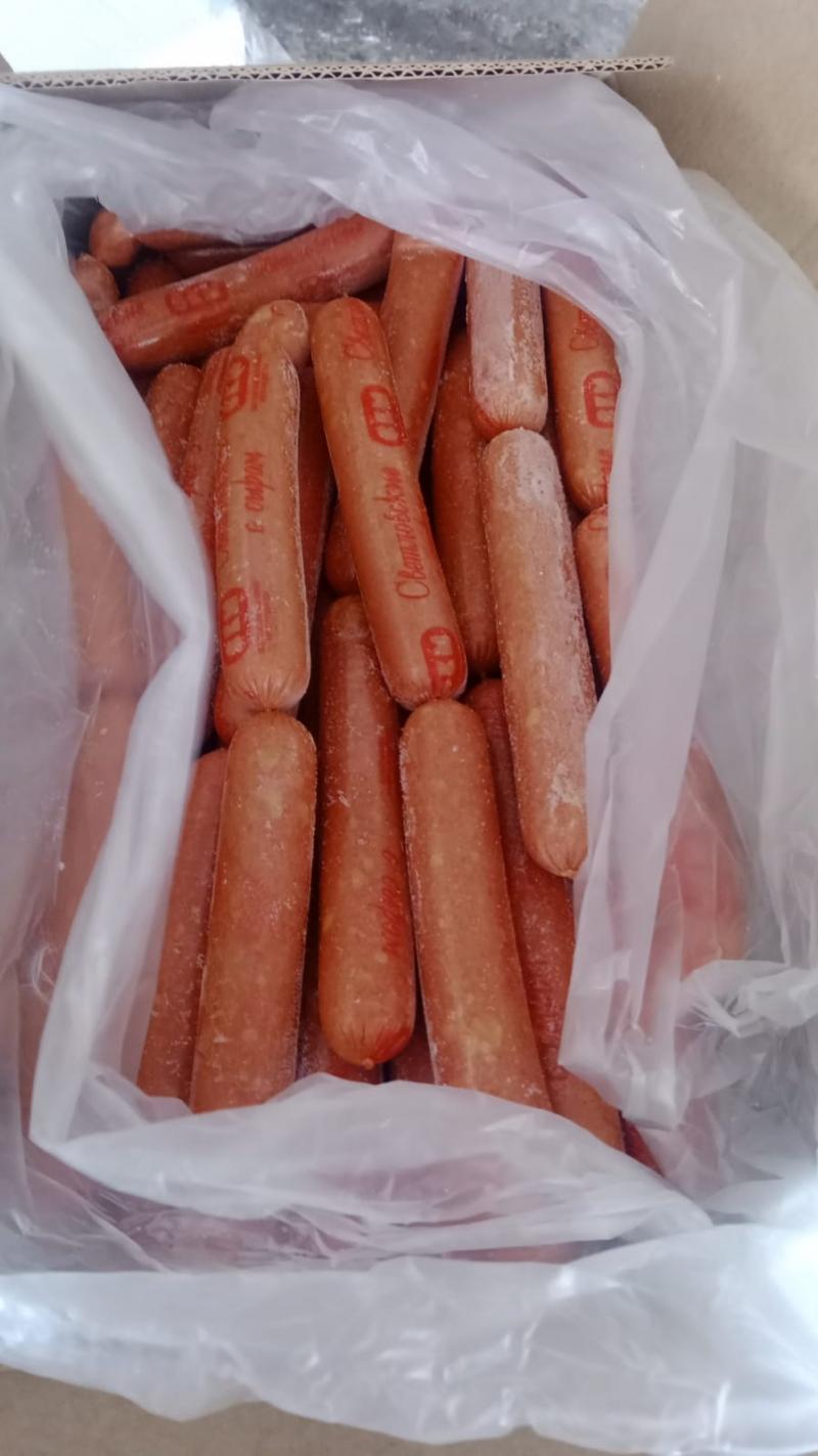 Замороженные сосиски «Светловские с сыром» купить оптом дёшево по низкой цене производителя «СКМ»