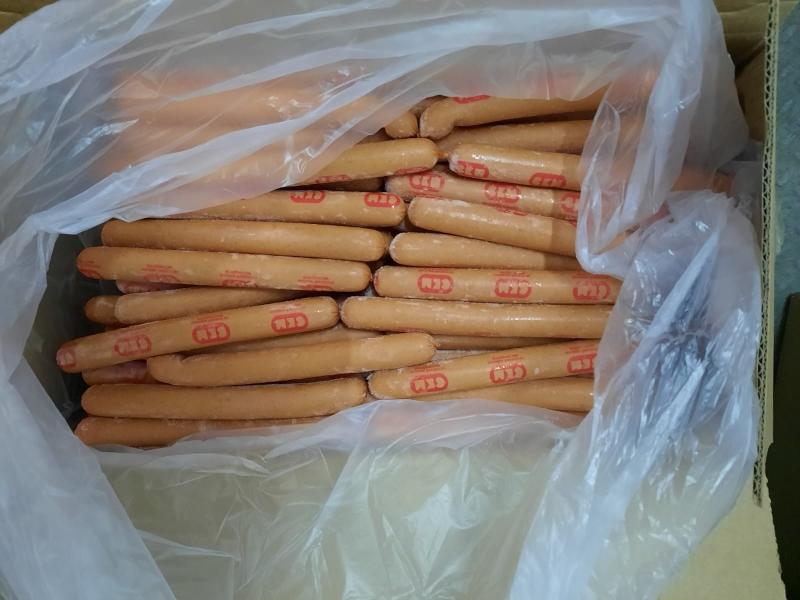 Замороженные сосиски Классические подкопченные купить оптом в Москве недорого по цене производителя