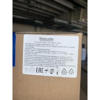 Яблоко кубик замороженные фрукты от производителя из Китая купить мелким оптом по выгодной цене