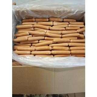 Сосиски «Нежные» замороженные весовые купить мелким оптом в Москве недорого по ценам производителя