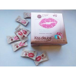 Фростиксы освежающие KISS DELICE - Нежная Роза, Личи и Мята - 50 гр без сахара купить оптом