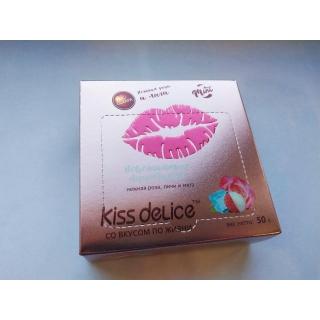 Фростиксы освежающие KISS DELICE - Нежная Роза, Личи и Мята - 50 гр без сахара купить оптом