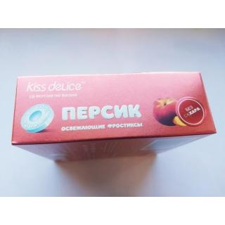 Фростиксы освежающие KISS DELICE - Персик (mint) - 50 гр без сахара купить оптом по низкой цене