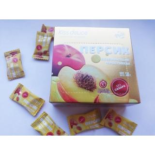 Фростиксы освежающие KISS DELICE - Персик (mint) - 50 гр без сахара купить оптом по низкой цене